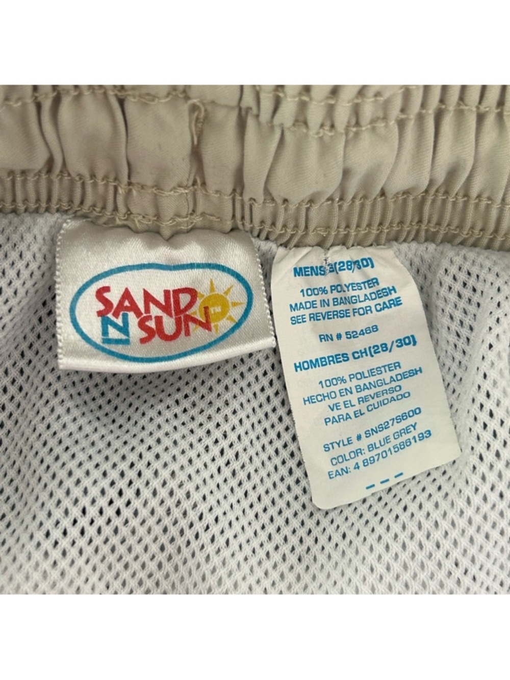 Men’s Tropical Swim Trunk Shorts in Size S Waist 28/30 - Brand: Sand N Sun - Picture 6 of 16